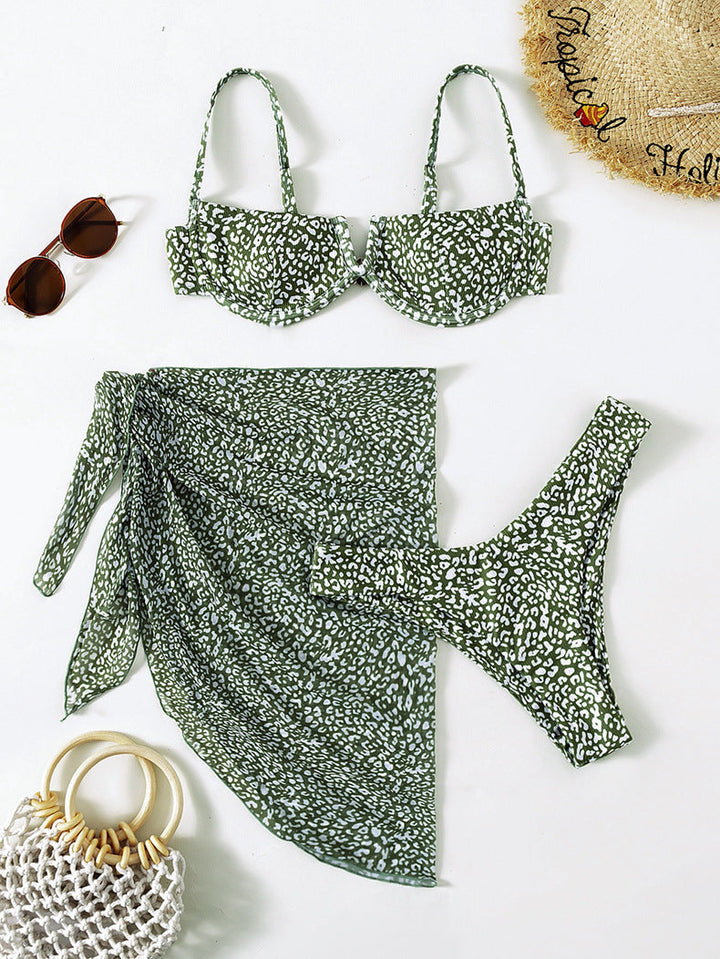 Leonora Bikini | 3 delige bikini met print