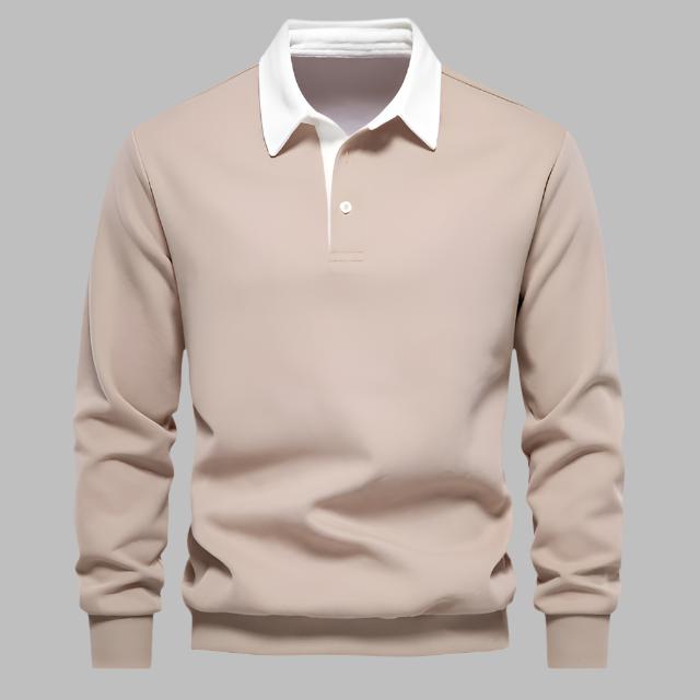 Lucas Polo Sweater | Casual katoenen trui met hoogwaardig polokraag ontwerp voor heren