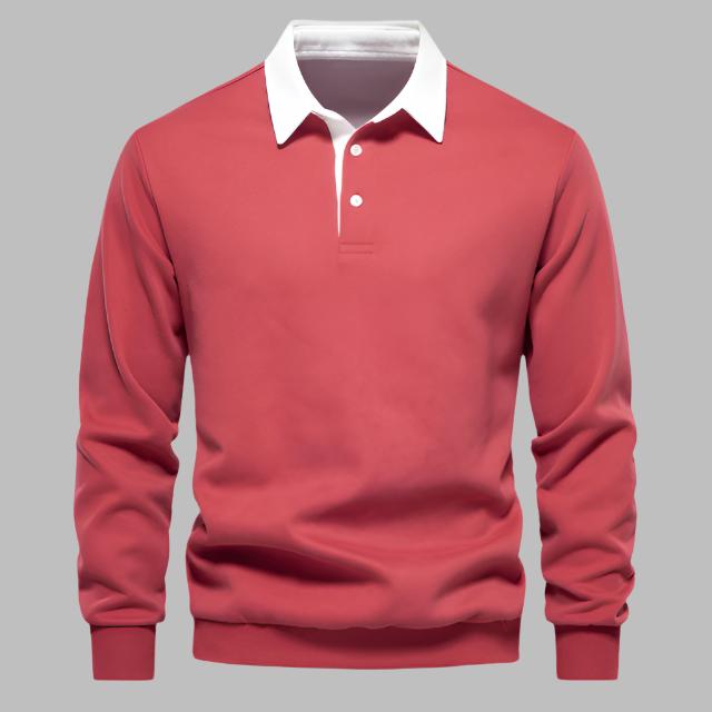 Lucas Polo Sweater | Casual katoenen trui met hoogwaardig polokraag ontwerp voor heren