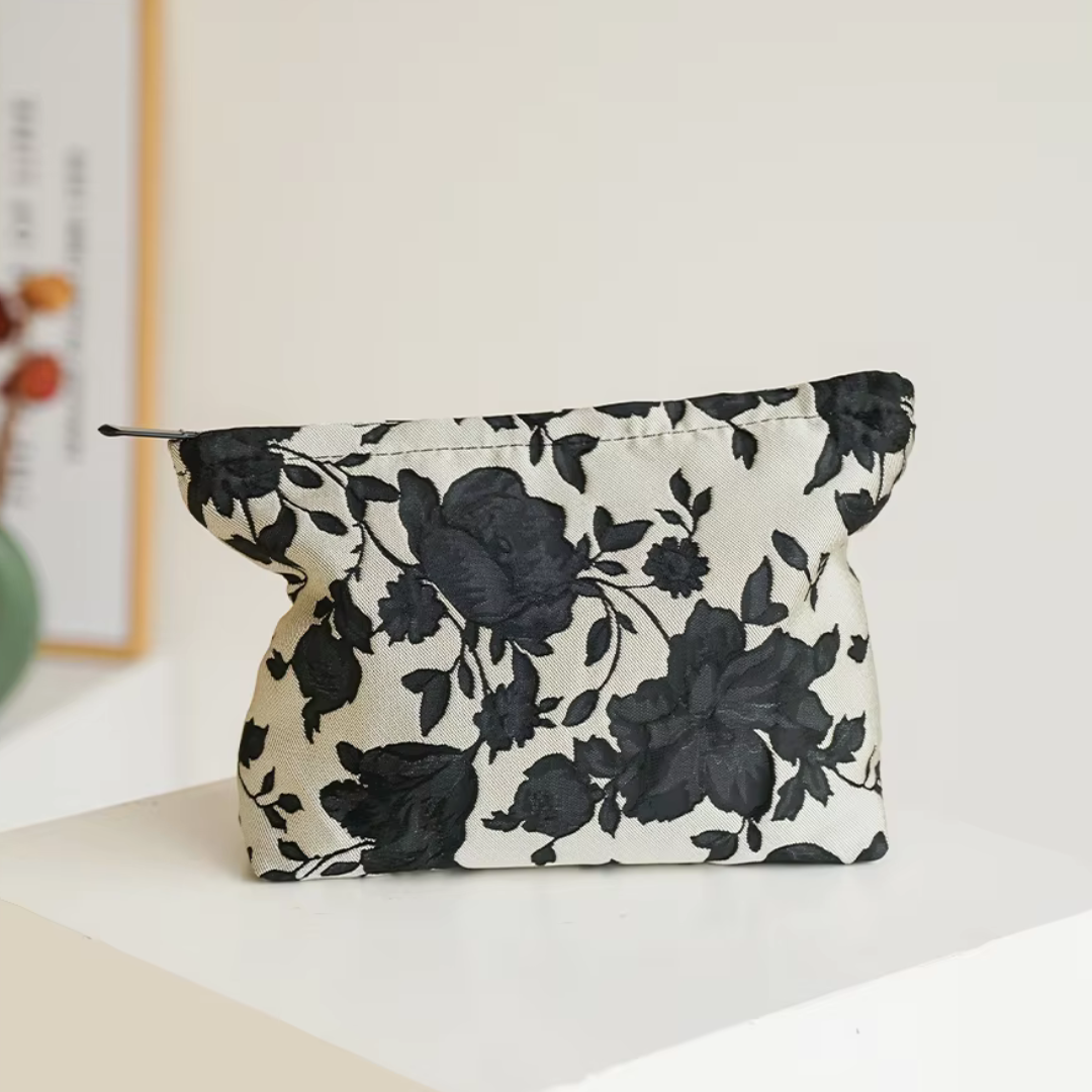 Lisa Toillettas | Elegante make-uptas met bloemenprint