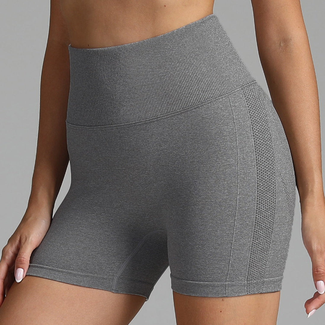 Mia Fitness-Shorts | Hooggetailleerde, strakke stretch fitnessshorts voor dames