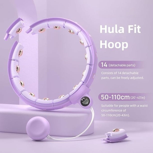 Ellis Fitness Hula Hoop | Draaibare Hoepel met Gewicht voor Thuis Workout en Plezier