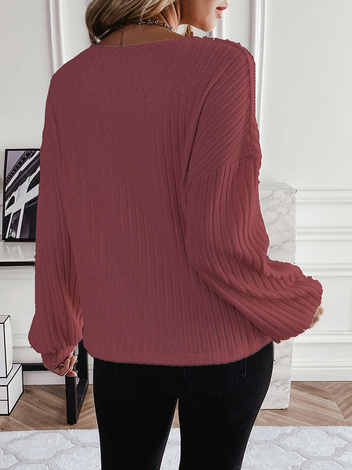 Nikki Sweater | Zachte elegante sweater met V-hals voor dames