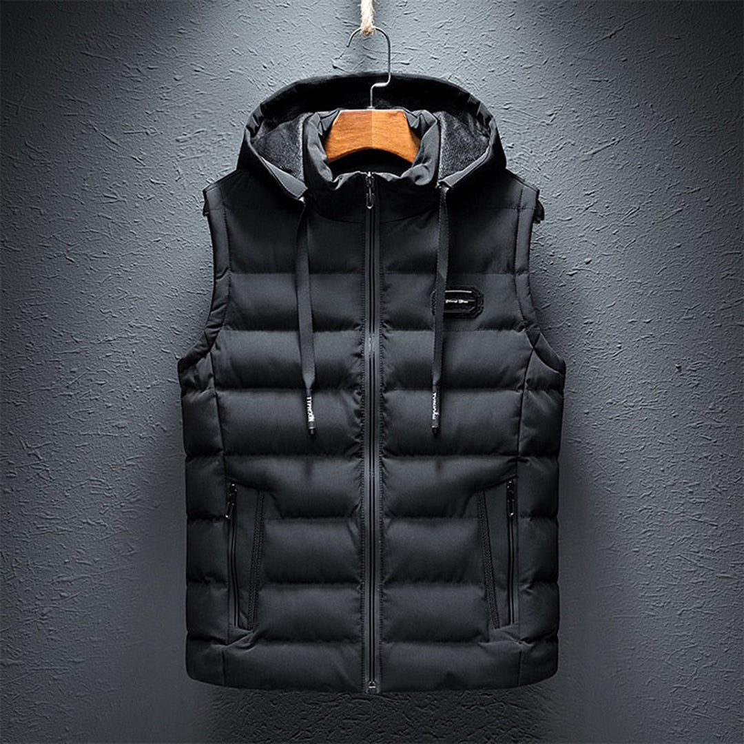 Lucas Bodywarmer | Lichtgewicht mouwloos vest met capuchon en handige ritszakken