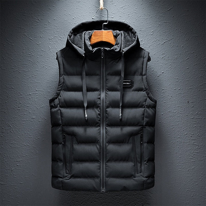 Lucas Bodywarmer | Lichtgewicht mouwloos vest met capuchon en handige ritszakken