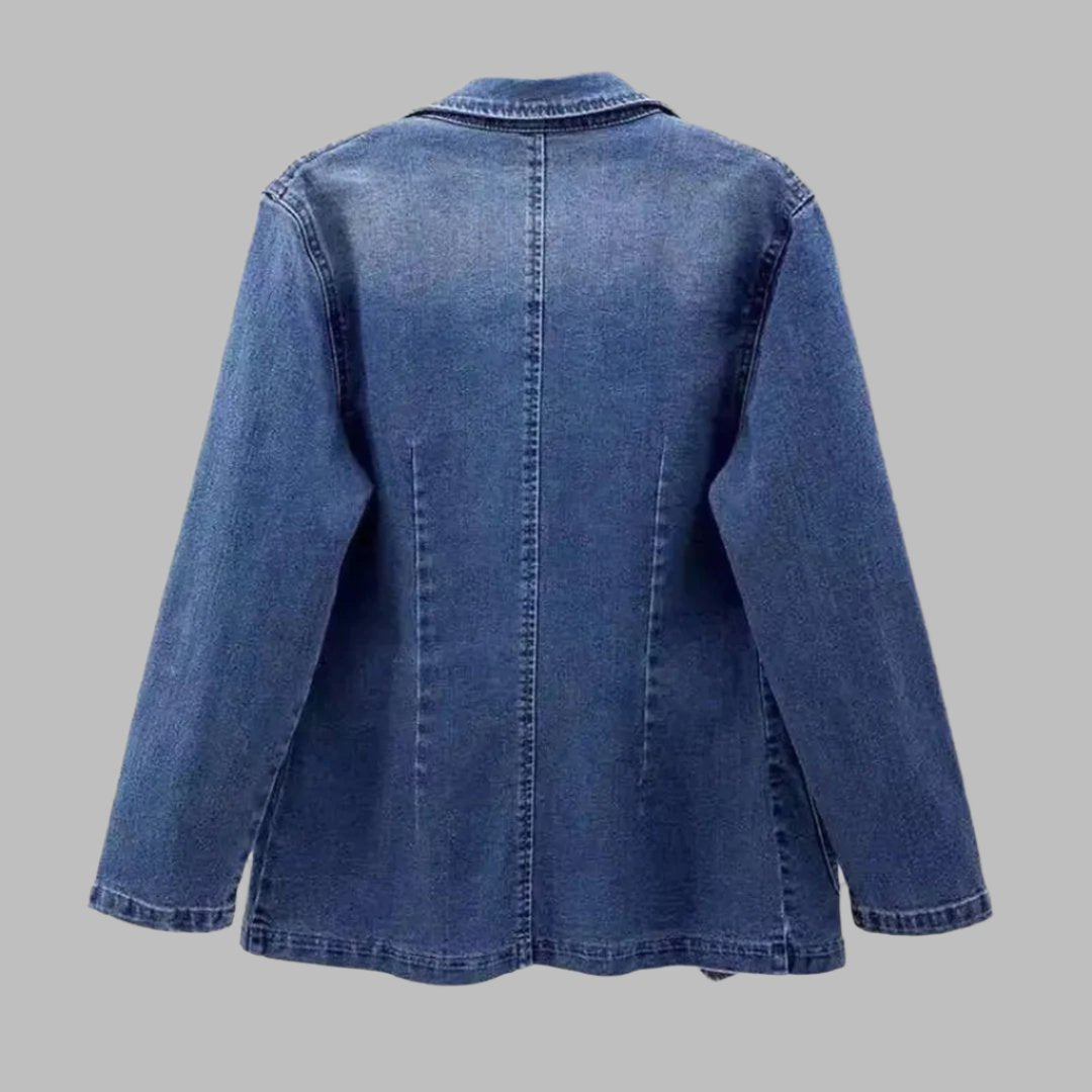 Eva Blazer | Casual denim blazer met zakken voor dames