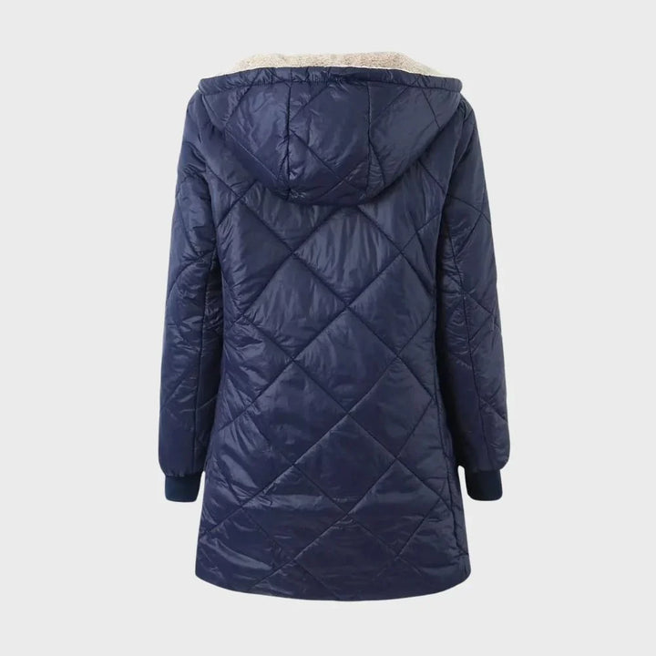 Vogae Parka | Moderne lange winterjas met polar fleece voering voor dames