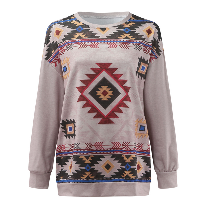 Caudalie Sweater | Trui met retroprint voor dames