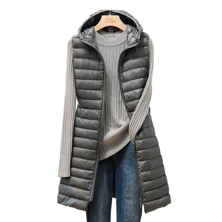 Beaumont Bodywarmer | Chique lange gilet met capuchon voor dames