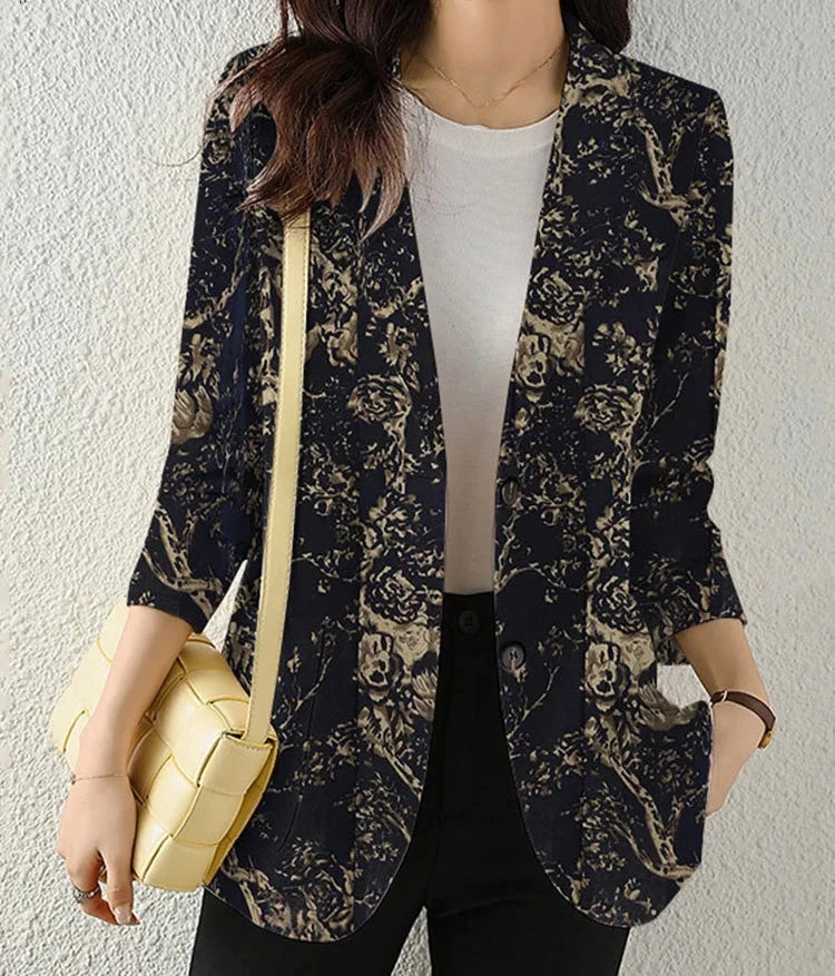 Elegante Blazer Bloemenmotief