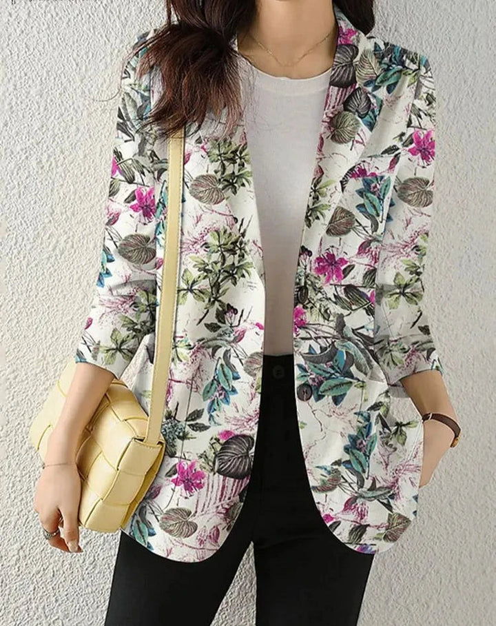 Elegante Blazer Bloemenmotief