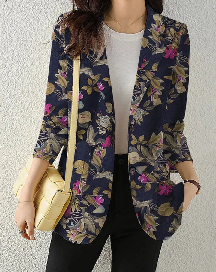 Elegante Blazer Bloemenmotief