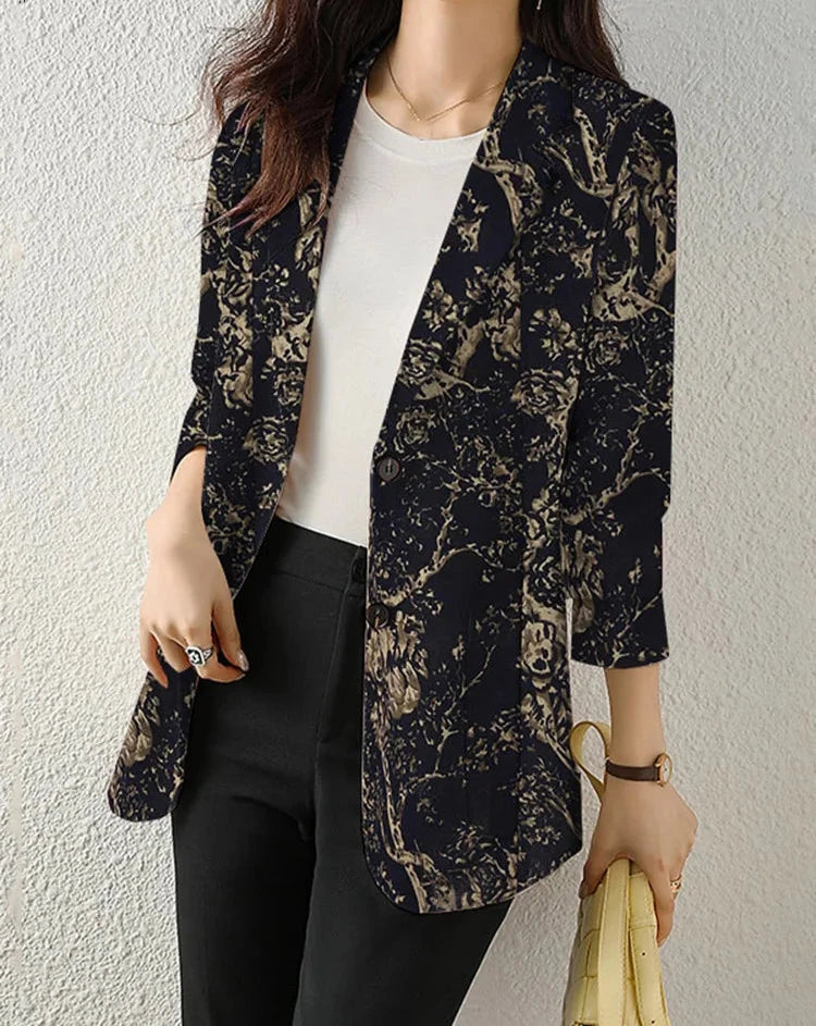 Elegante Blazer Bloemenmotief