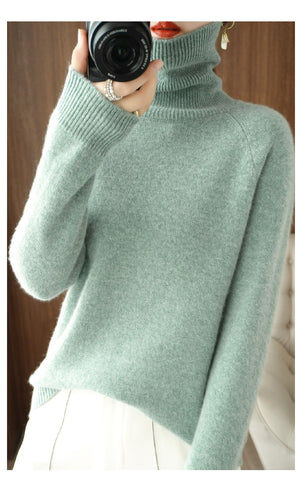 Gebreide warm zachte sweater voor dames