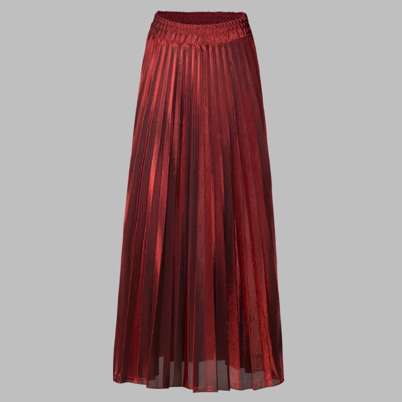 Emily Rok | Moderne geplooide maxi rok voor vrouwen