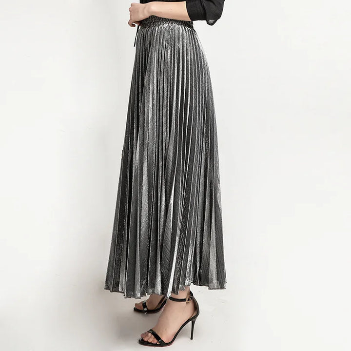 Emily Rok | Moderne geplooide maxi rok voor vrouwen