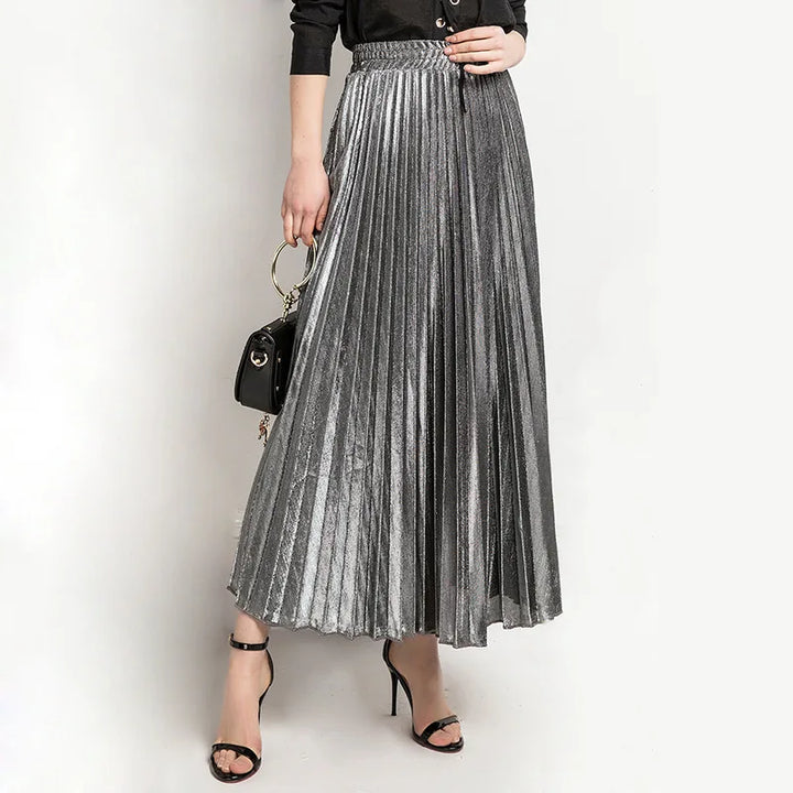 Emily Rok | Moderne geplooide maxi rok voor vrouwen