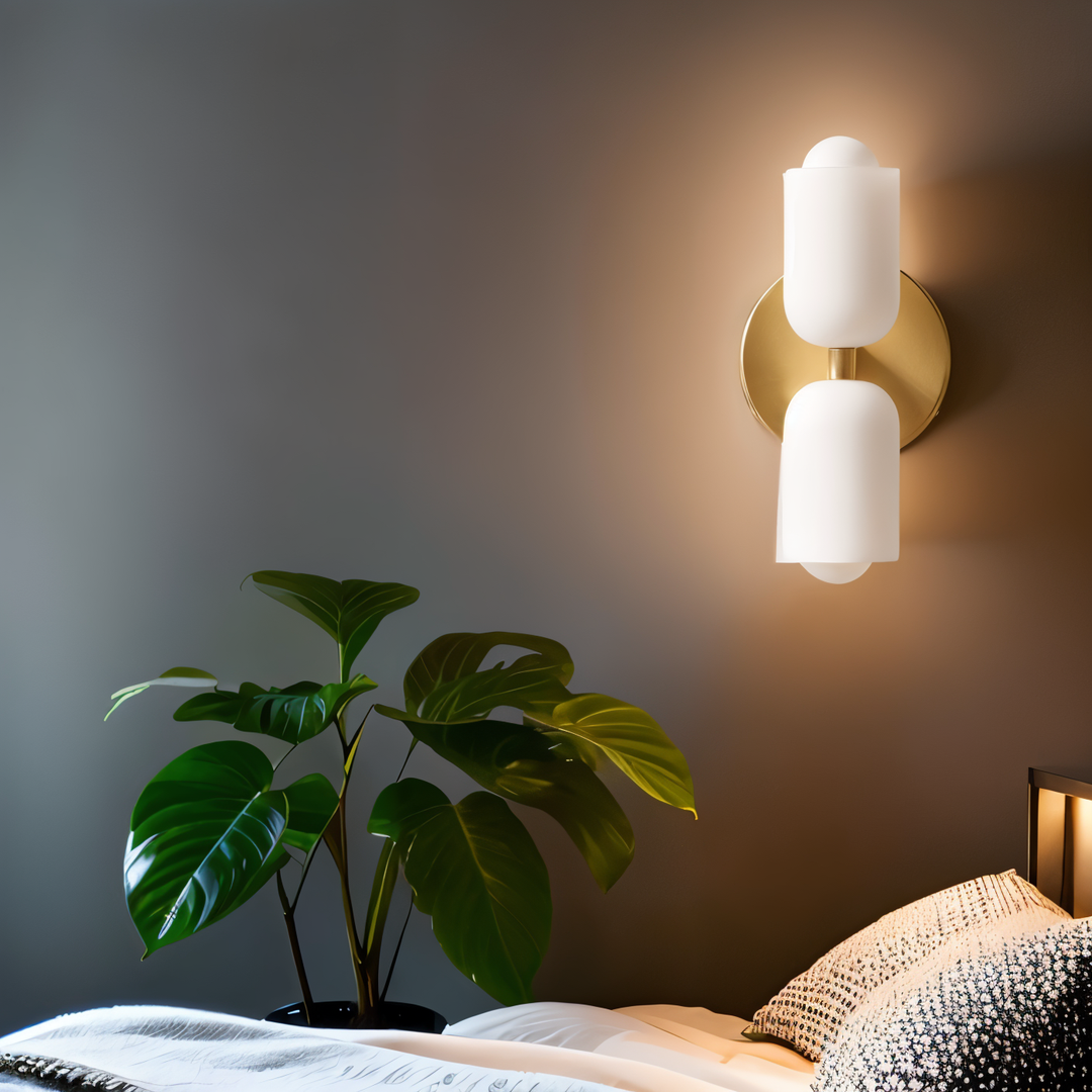 CapsuleAcryl Wandlamp | Lxue Dubbele Kop LED Wandlamp voor Binnen