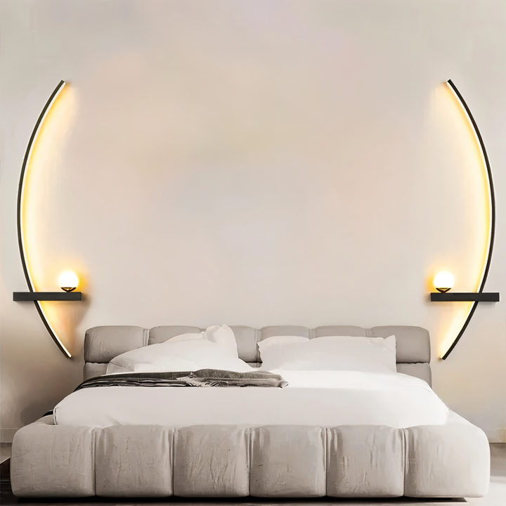 ArcBright Wandlamp | Moderne Gebogen Arc Line LED Wandlamp