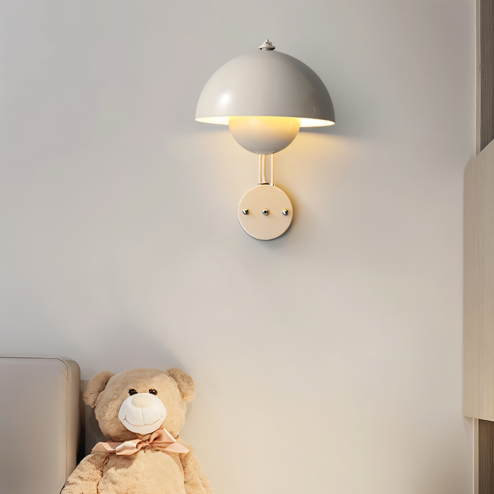 FloraGlow Wandlamp | Stijlvolle Ronde LED Wandlamp in Macaron Bloemenknop Design