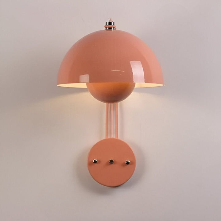 FloraGlow Wandlamp | Stijlvolle Ronde LED Wandlamp in Macaron Bloemenknop Design