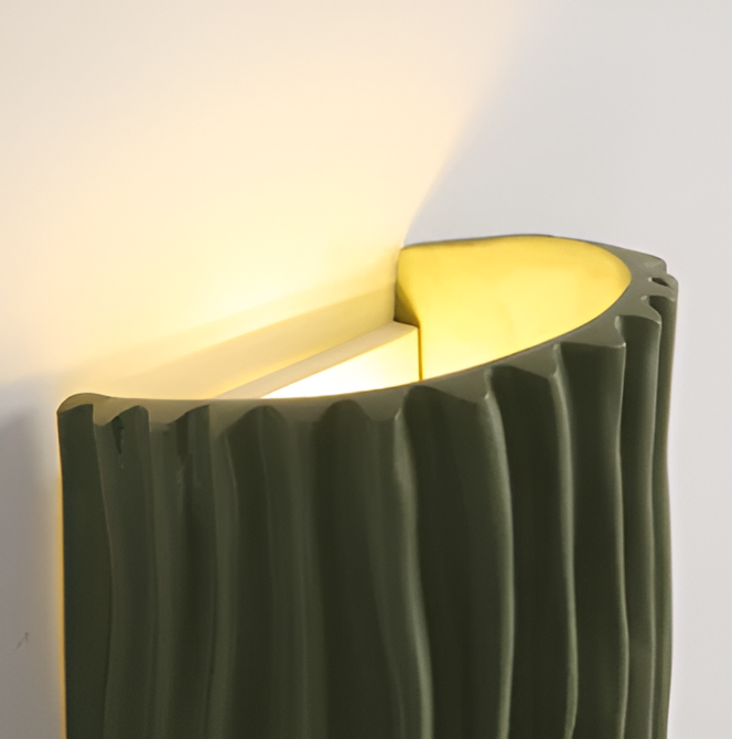 HuePleat Wandlamp | Moderne Gevlochten Resin LED Wandlamp