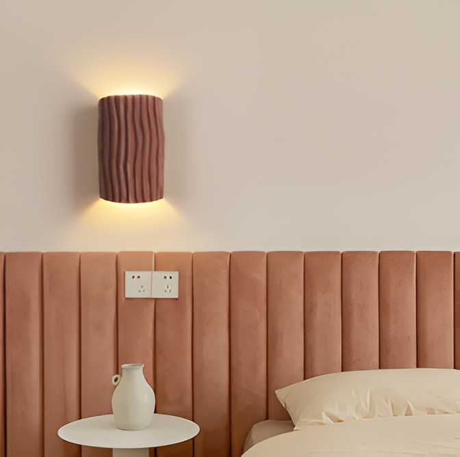 HuePleat Wandlamp | Moderne Gevlochten Resin LED Wandlamp