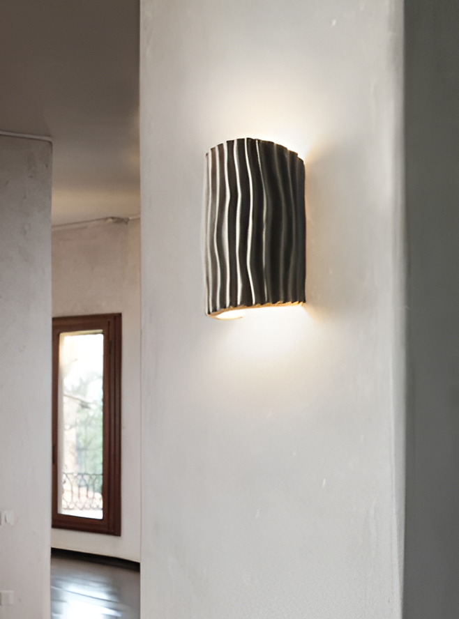 HuePleat Wandlamp | Moderne Gevlochten Resin LED Wandlamp