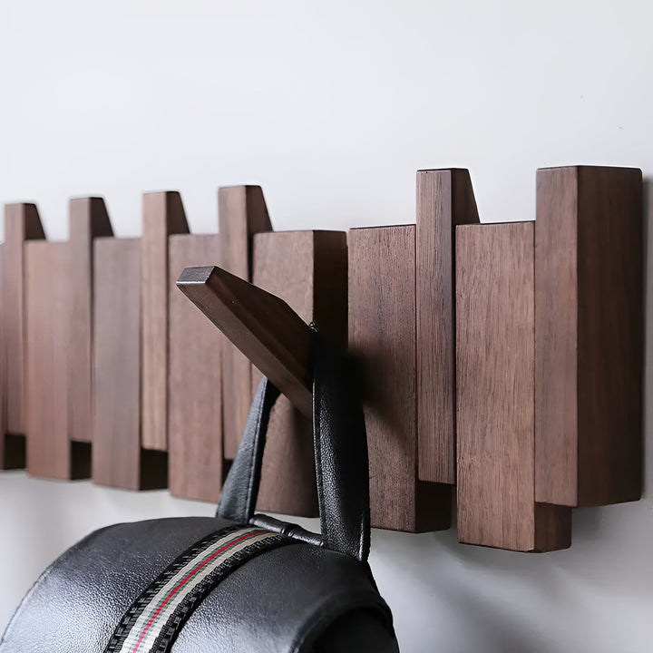 VintageHooks Kapstok | Houten Piano design kapstok met Magnetische Haken