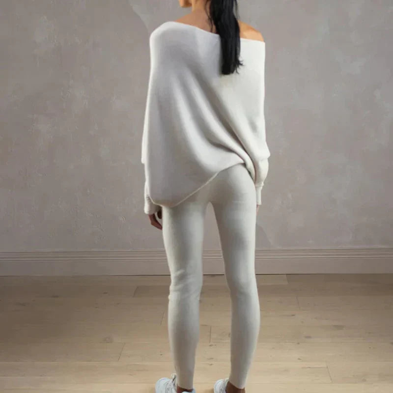 Margiela Maris Sweater | Mooie Asymmetrisch trui met boothals voor dames