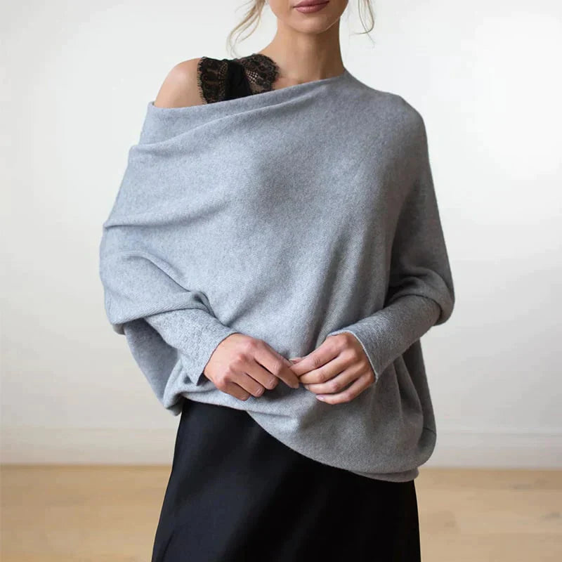 Margiela Maris Sweater | Mooie Asymmetrisch trui met boothals voor dames