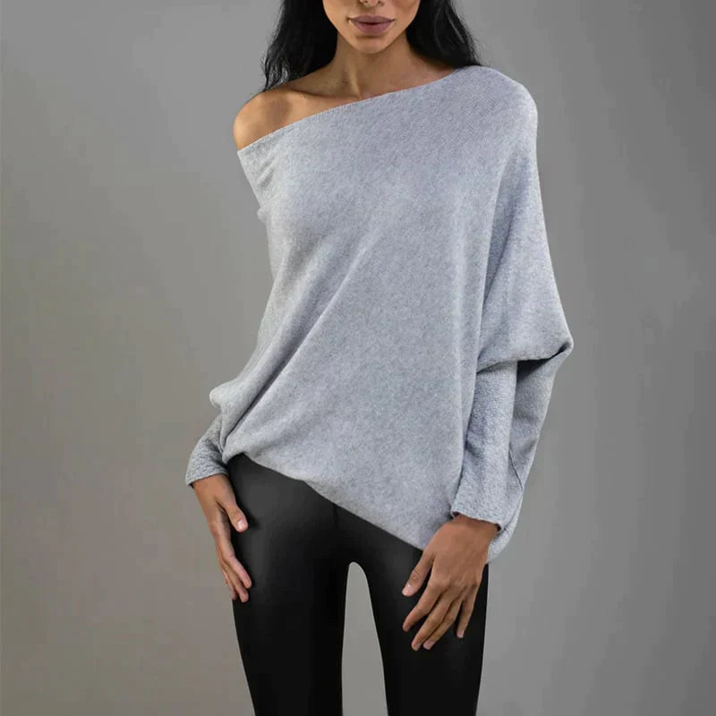 Margiela Maris Sweater | Mooie Asymmetrisch trui met boothals voor dames