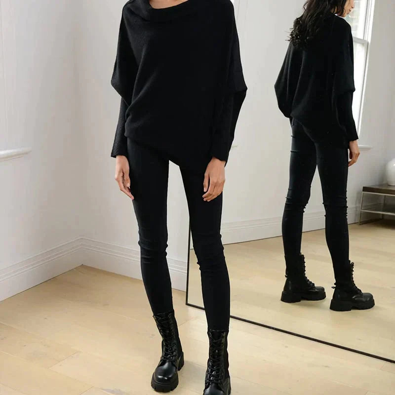 Margiela Maris Sweater | Mooie Asymmetrisch trui met boothals voor dames