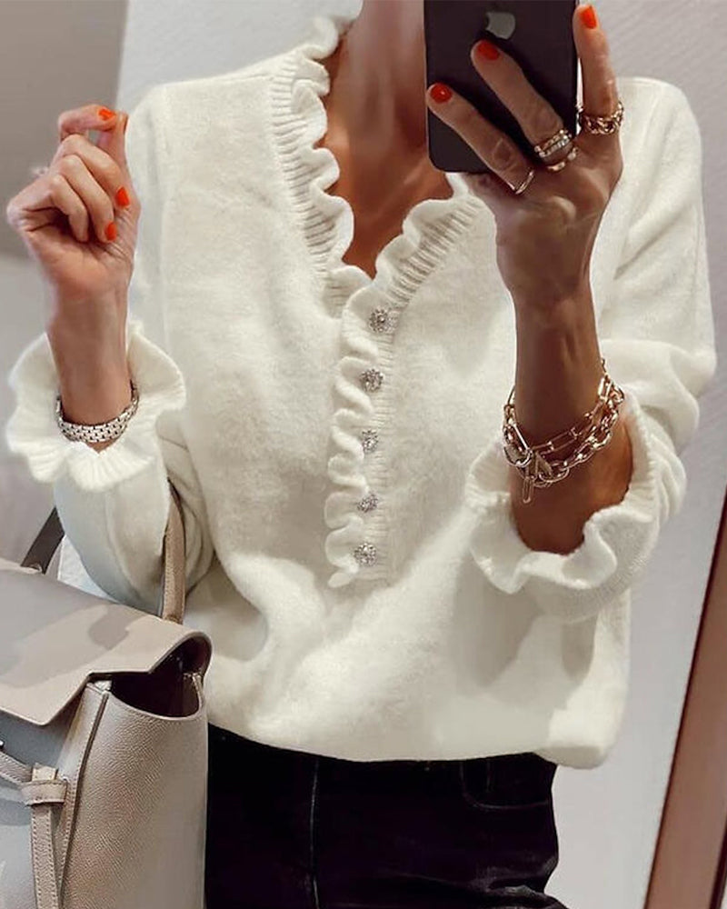 Marliès Paris Sweater | Elegante trui met één knoop voor dames