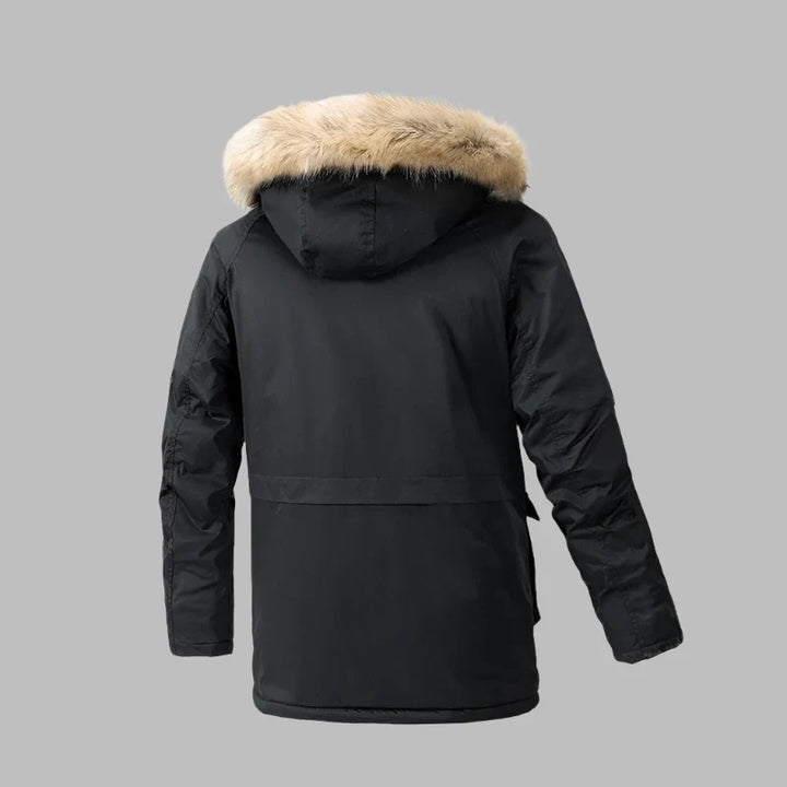 Moose Parka | Warme Lange Winterjas Heren met Fleece Voering voor Winterse Avonturen