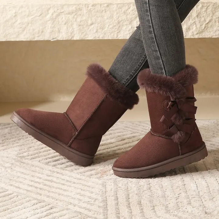 Celine Snowboots | Trendy fleece gevoerde winterlaarzen voor dames