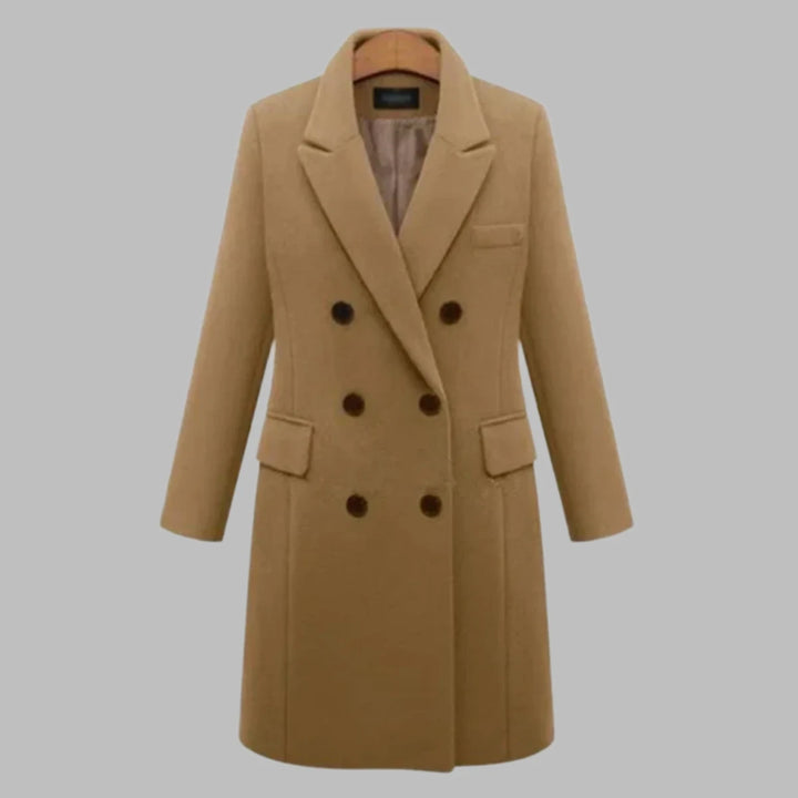 Atheta Coat | Casual warme midi jas voor vrouwen