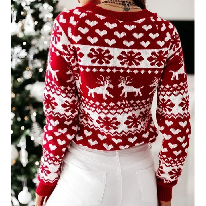 Esmee Nordic Sweater | Super warme gezellige winter damestrui voor de feestdagen