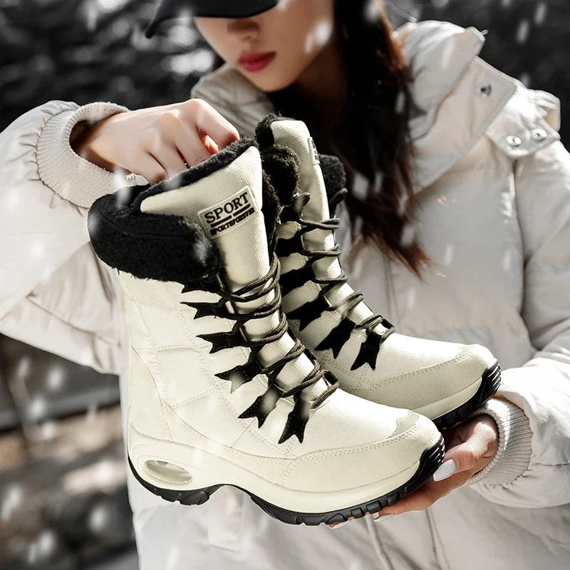 Luna Snowboots | Trendy Comfortabele Fleece gevoerde winter laarzen voor dames