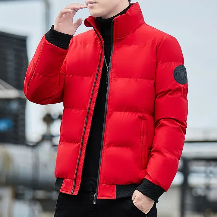 UrbanQuest Puffer | Stijlvolle Korte Winterjas Heren met Klassieke Kraag