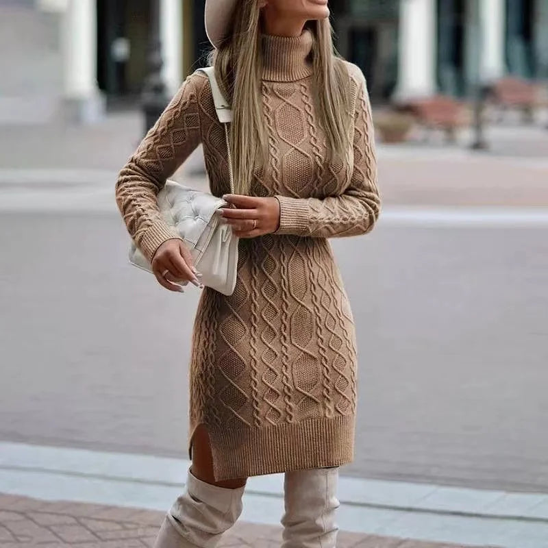 AllSign Winter Jurk | Verdikte elegante gebreide jurk