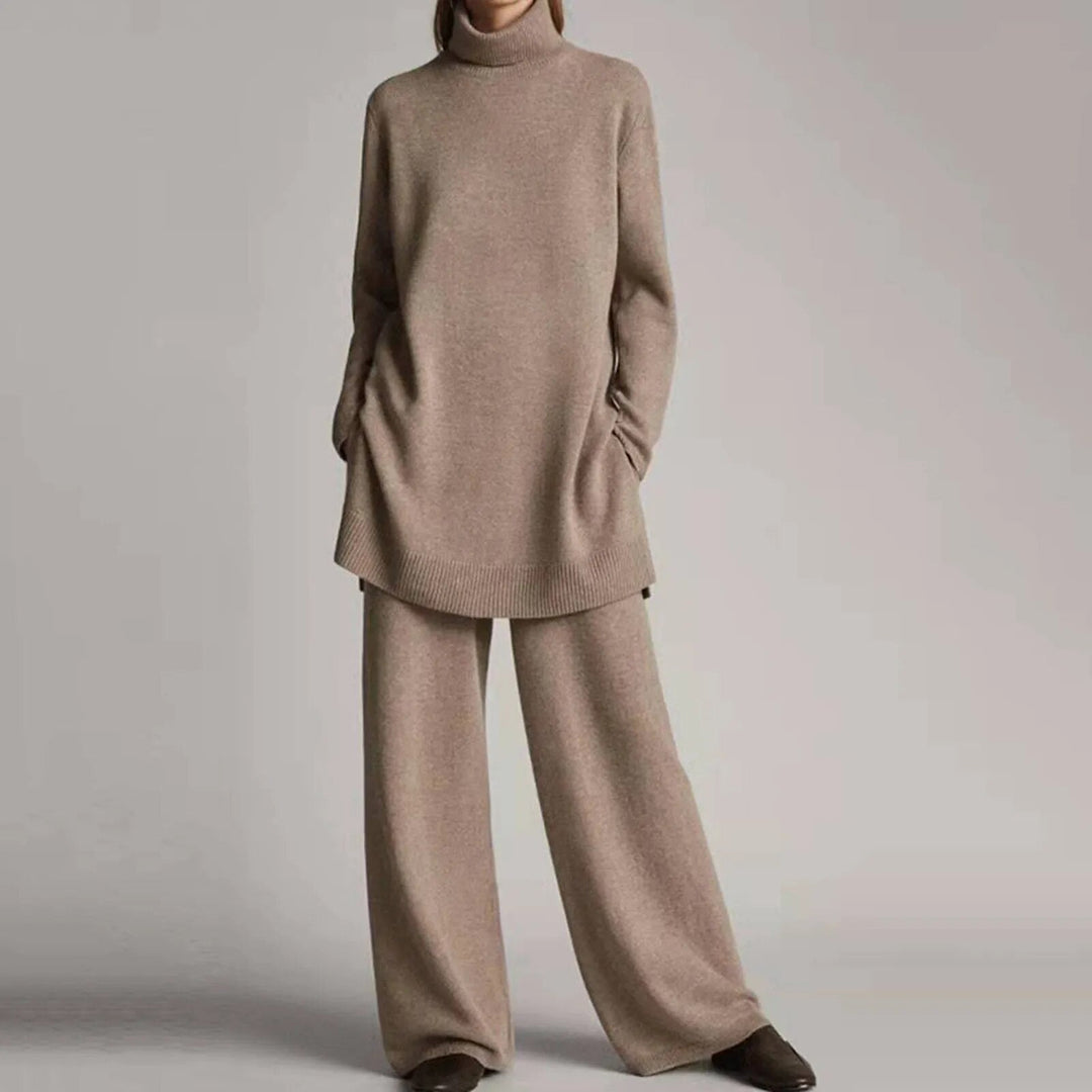 MaxMila Lounge | Elegante oversized damesset met colrtui en broek