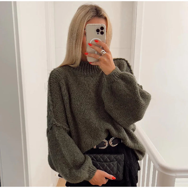 COSS Sweater | Trendy Oversized zachte warme gebreide trui voor dames