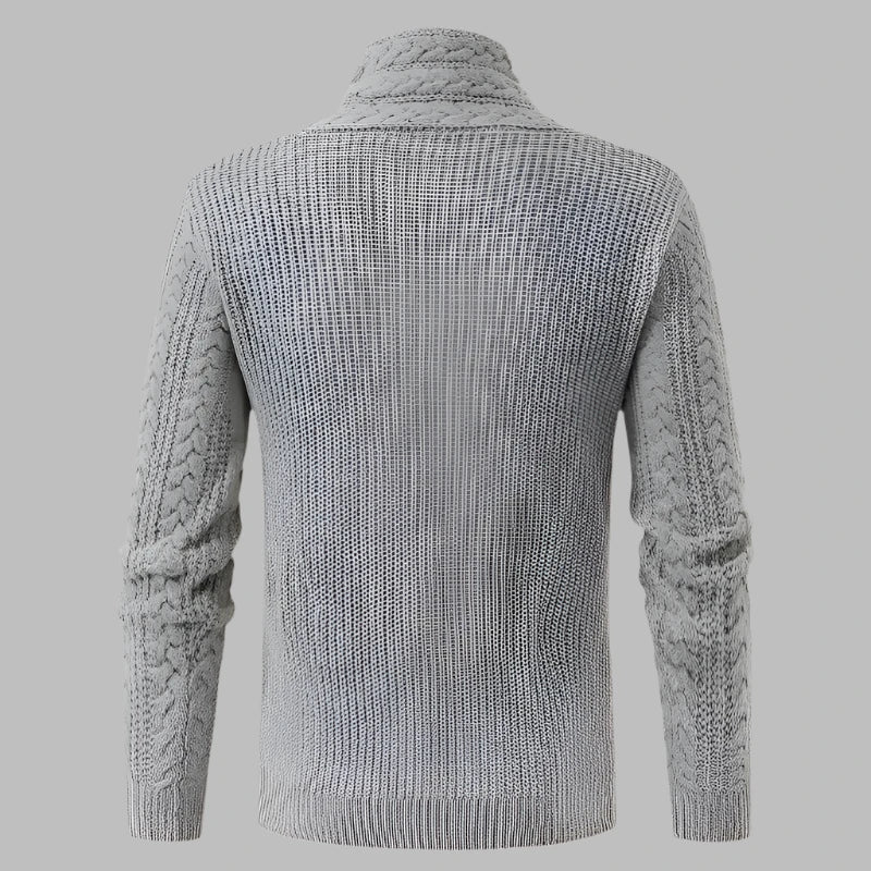 Luciano Knit Hoodie | Warme Gebreide Kabeltrui met Capuchon voor Heren