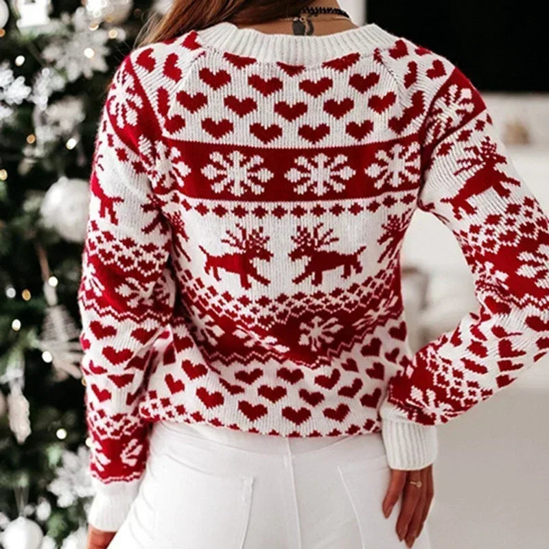 Esmee Nordic Sweater | Super warme gezellige winter damestrui voor de feestdagen