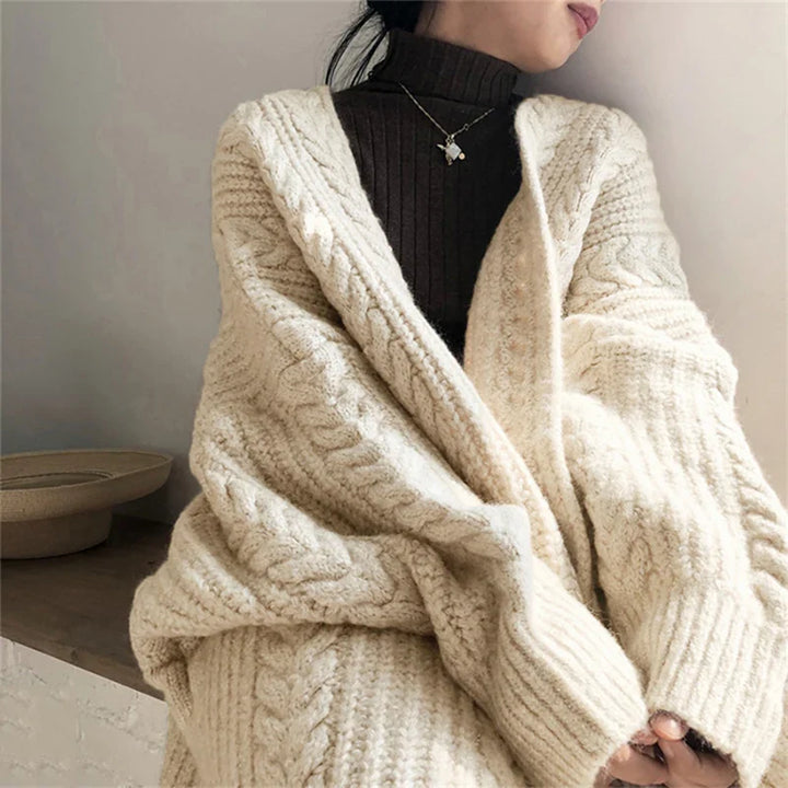 Naomi Knitted Cardigan | Trendy oversized gezellig gebreid vest voor dames