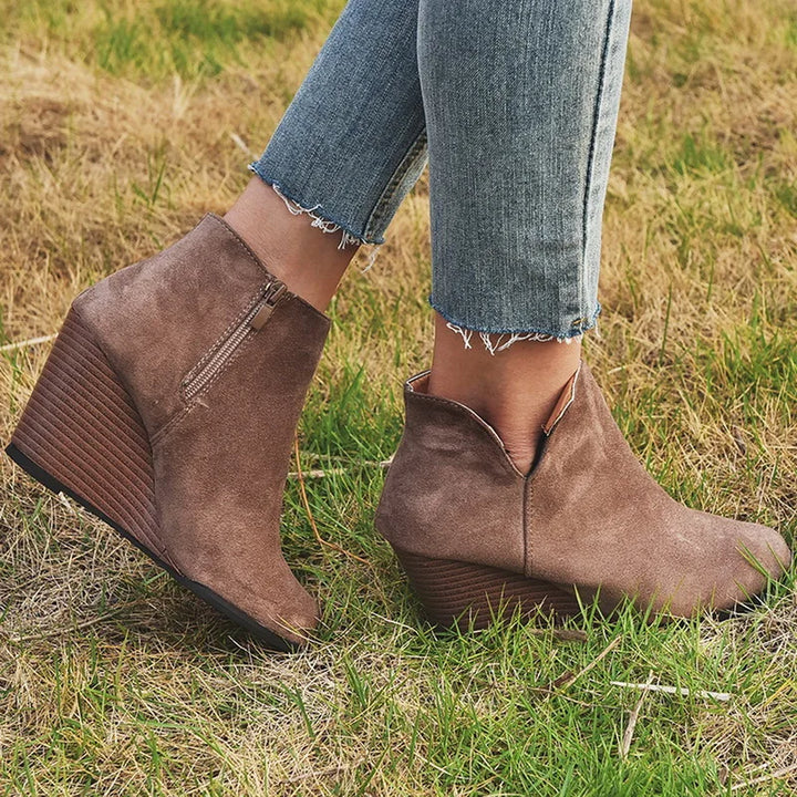 Beaumont Wedge Boots | Moderne enkellaarsjes met wig voor vrouwen