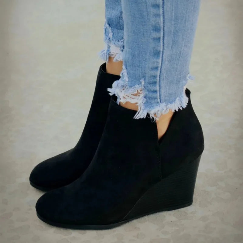 Beaumont Wedge Boots | Moderne enkellaarsjes met wig voor vrouwen