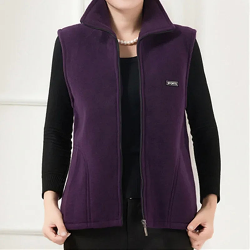 Loewa Bodywarmer | Casual fleece gilet voor dames