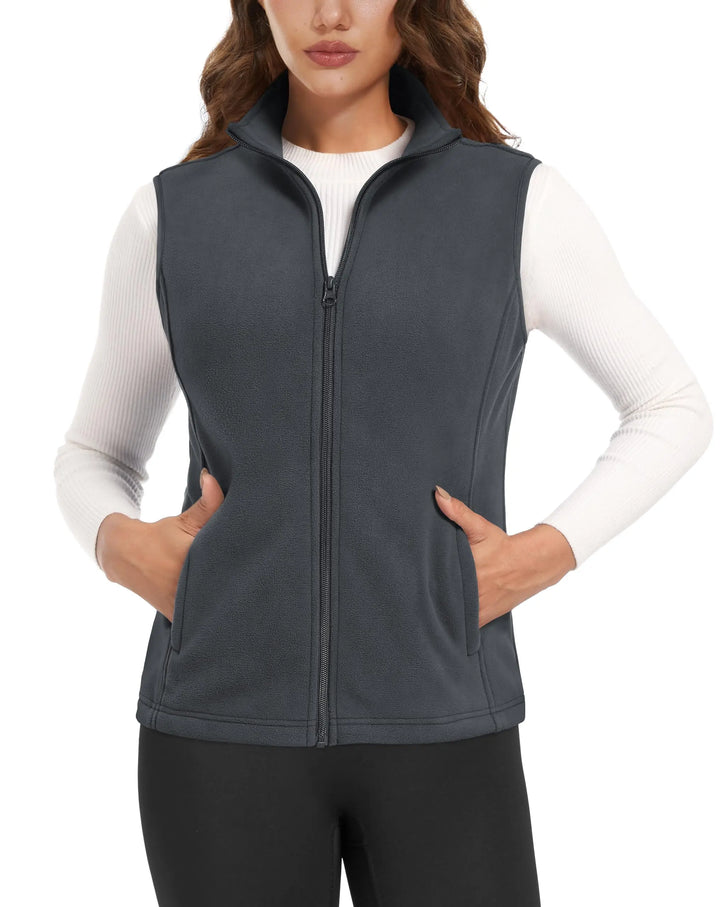 Anya Fields Gilet | Casual fleece vest voor dames